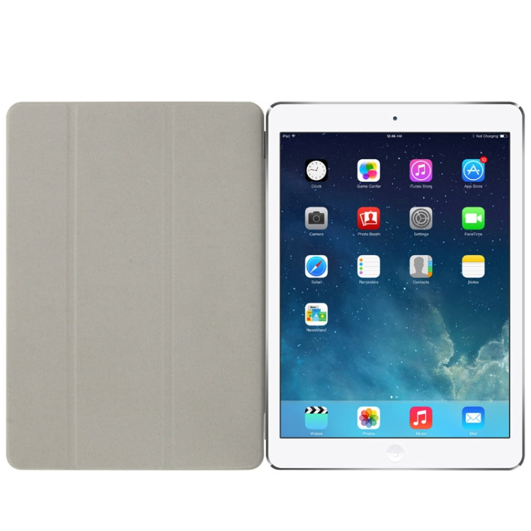Single Side 3-Folding Polyurethane Smart Cover for iPad Air / iPad Air 2