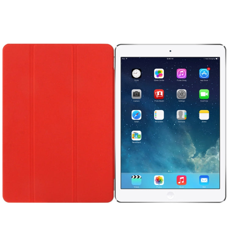 Single Side 3-Folding Polyurethane Smart Cover for iPad Air / iPad Air 2