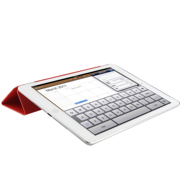 Single Side 3-Folding Polyurethane Smart Cover for iPad Air / iPad Air 2