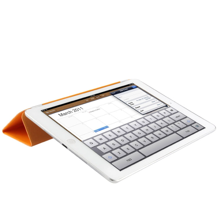 Single Side 3-Folding Polyurethane Smart Cover for iPad Air / iPad Air 2