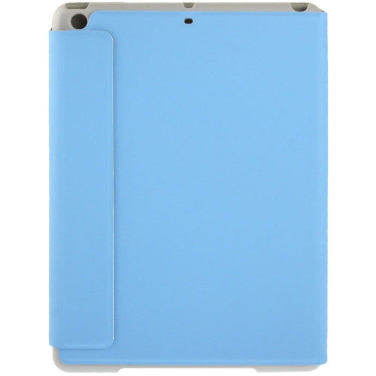 3-folding Small Plaid Texture Leather Case with Holder & Sleep / Wake-up Function for iPad Air