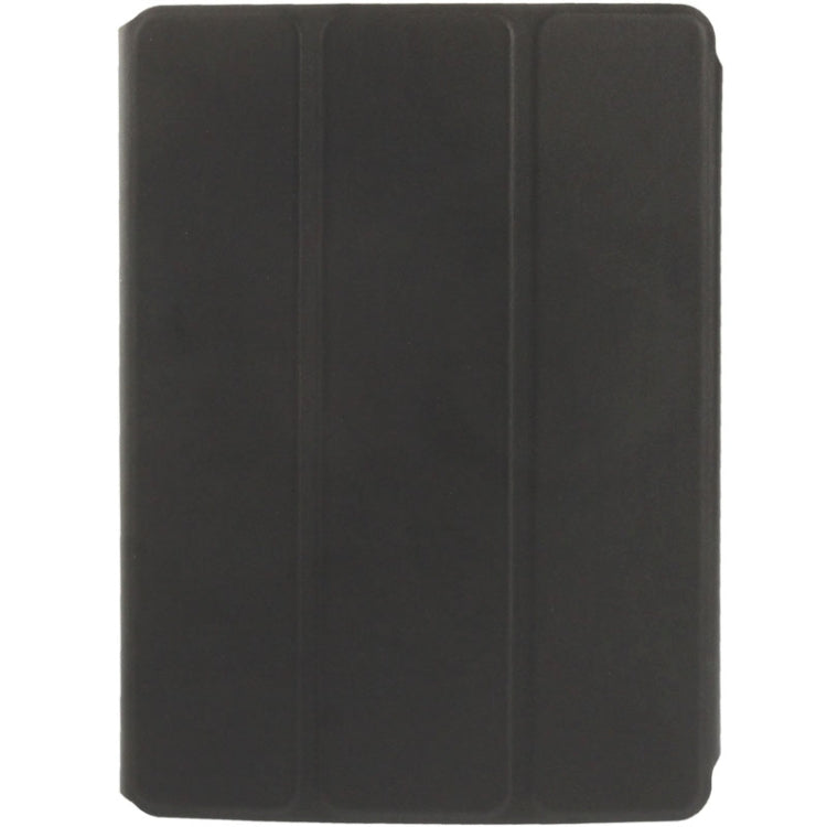 3-folding Small Plaid Texture Leather Case with Holder & Sleep / Wake-up Function for iPad Air