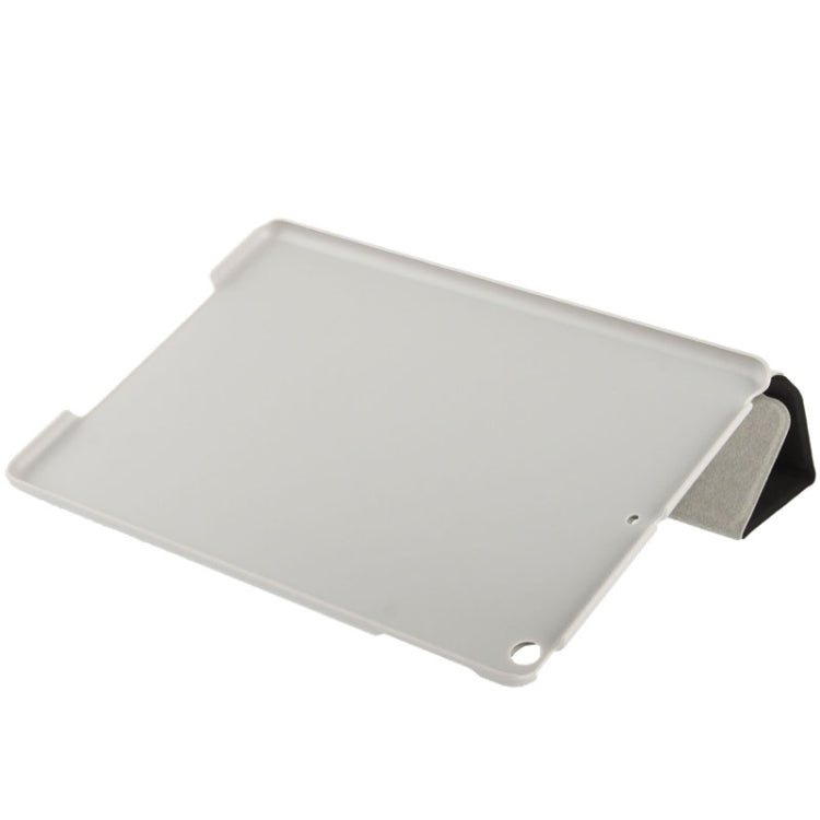 3-folding Small Plaid Texture Leather Case with Holder & Sleep / Wake-up Function for iPad Air