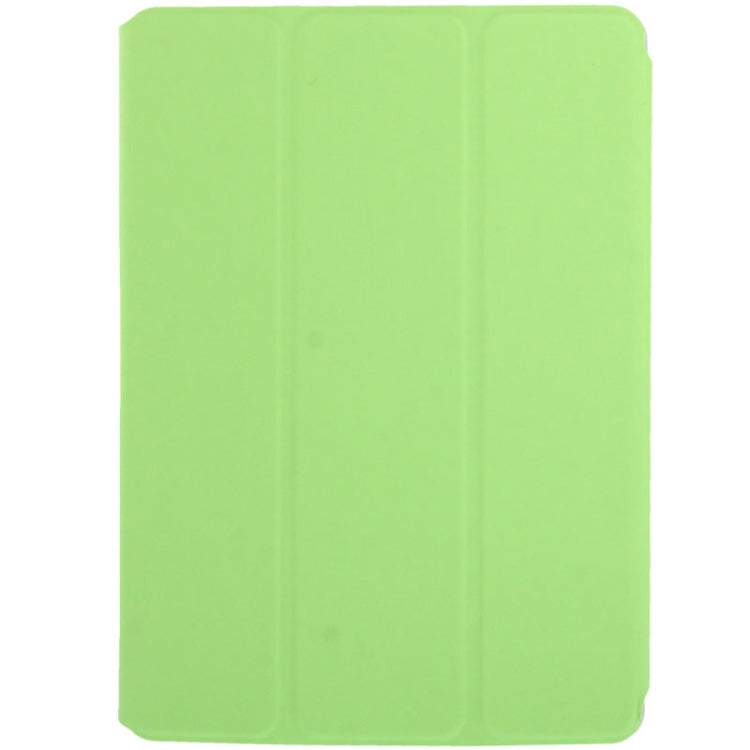 3-folding Small Plaid Texture Leather Case with Holder & Sleep / Wake-up Function for iPad Air