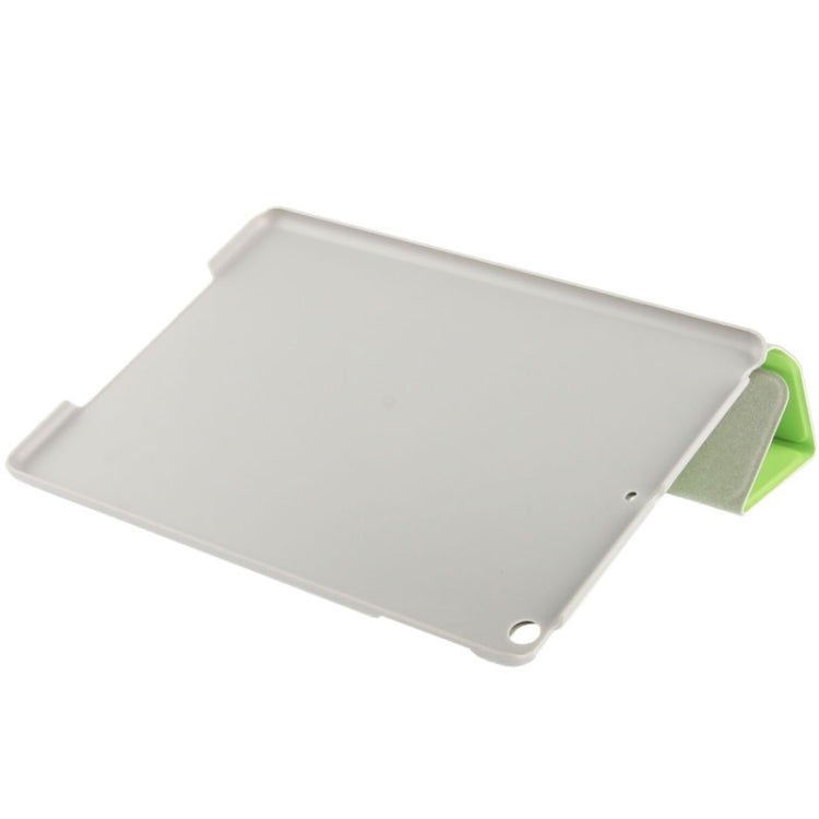 3-folding Small Plaid Texture Leather Case with Holder & Sleep / Wake-up Function for iPad Air