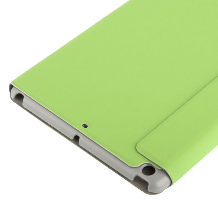 3-folding Small Plaid Texture Leather Case with Holder & Sleep / Wake-up Function for iPad Air