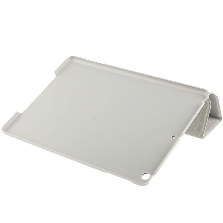 3-folding Small Plaid Texture Leather Case with Holder & Sleep / Wake-up Function for iPad Air