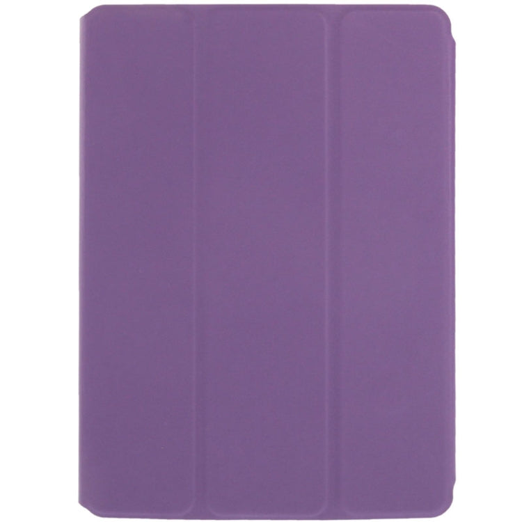 3-folding Small Plaid Texture Leather Case with Holder & Sleep / Wake-up Function for iPad Air
