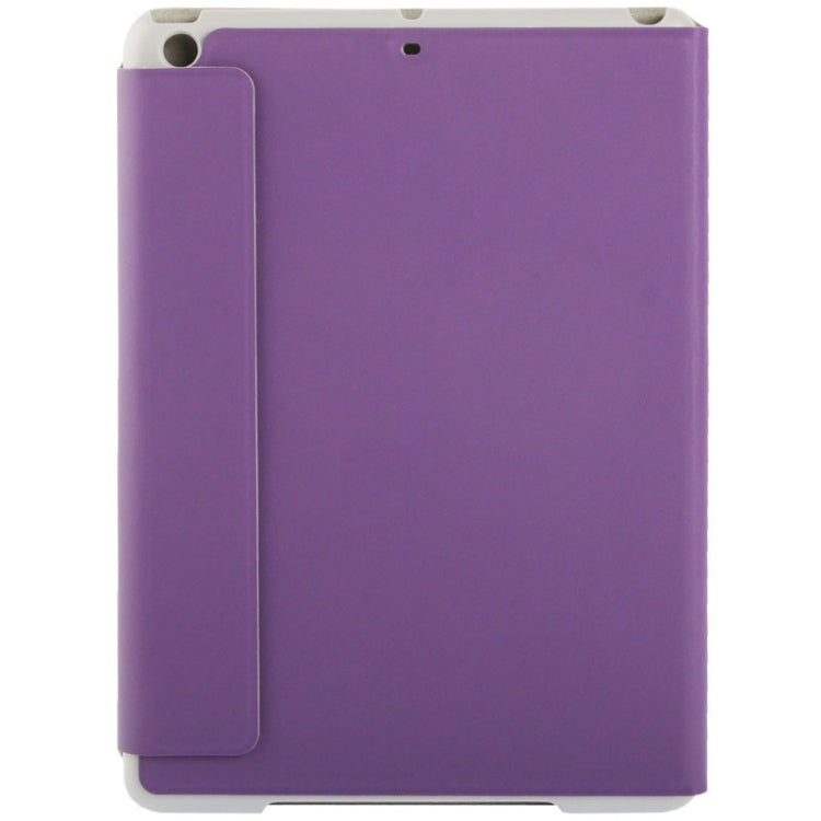 3-folding Small Plaid Texture Leather Case with Holder & Sleep / Wake-up Function for iPad Air