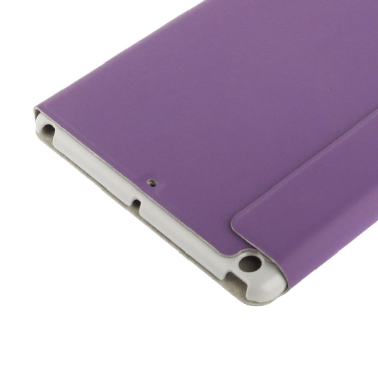 3-folding Small Plaid Texture Leather Case with Holder & Sleep / Wake-up Function for iPad Air