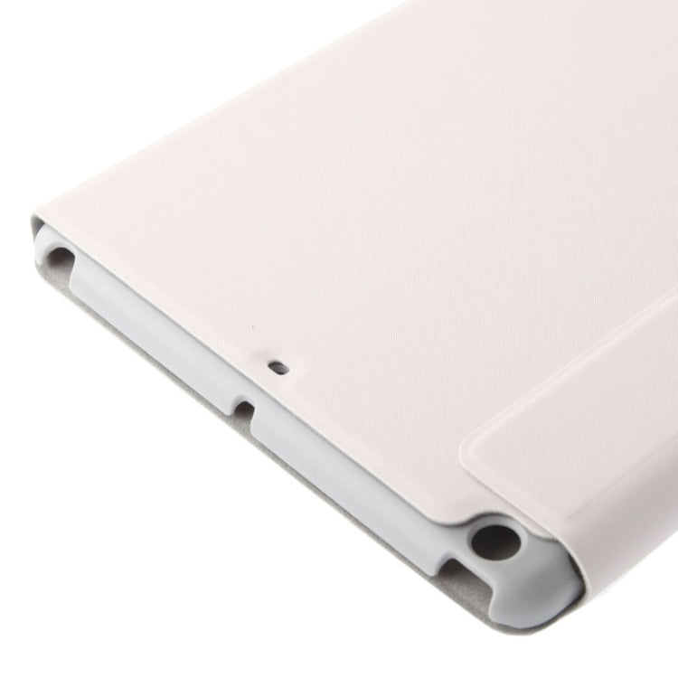 3-folding Small Plaid Texture Leather Case with Holder & Sleep / Wake-up Function for iPad Air