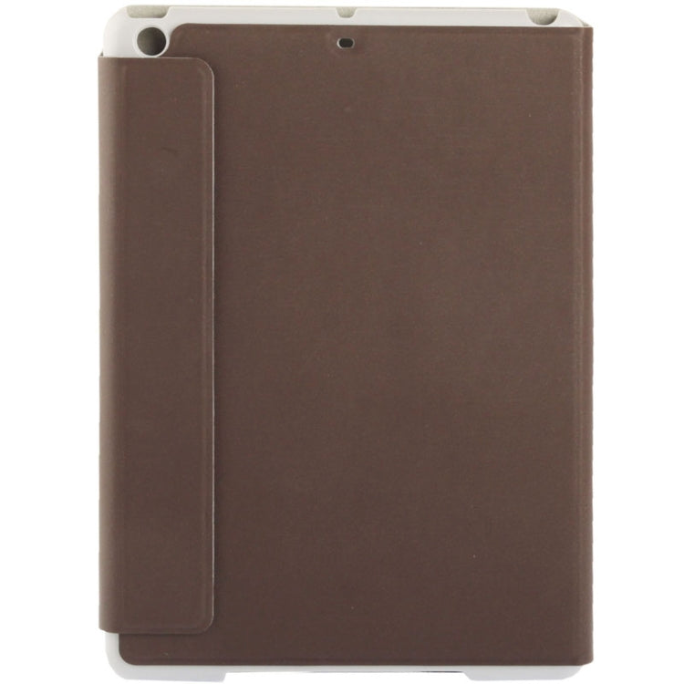 3-folding Small Plaid Texture Leather Case with Holder & Sleep / Wake-up Function for iPad Air