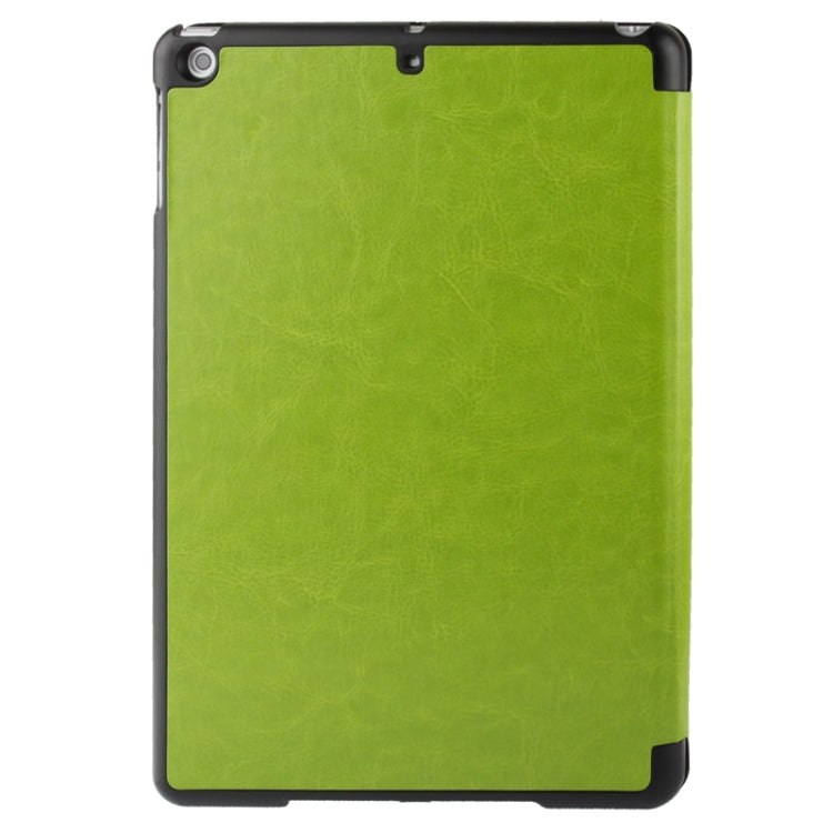 Multi-folding Crazy Horse Texture Leather Case with Holder for iPad Air