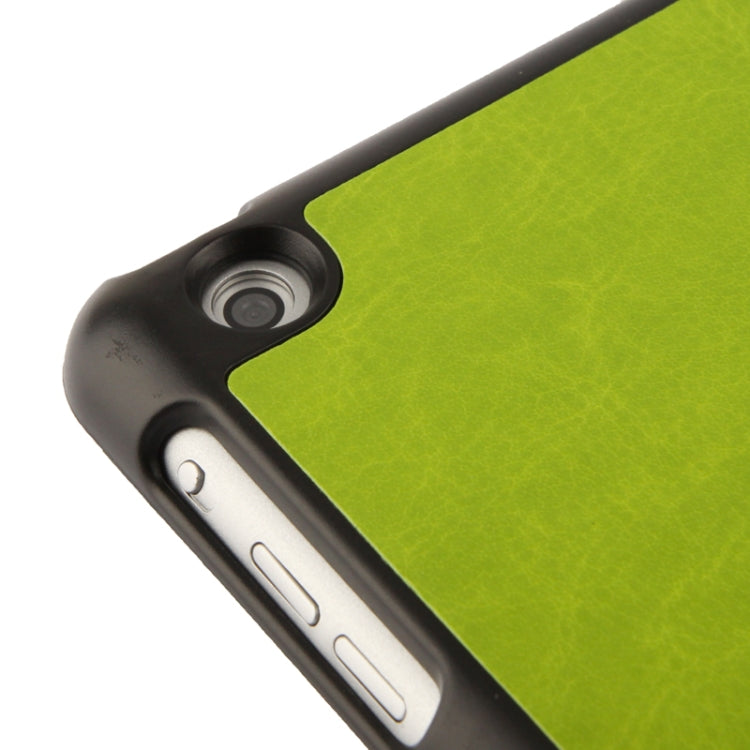 Multi-folding Crazy Horse Texture Leather Case with Holder for iPad Air