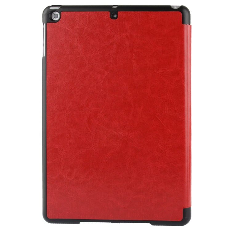 Multi-folding Crazy Horse Texture Leather Case with Holder for iPad Air