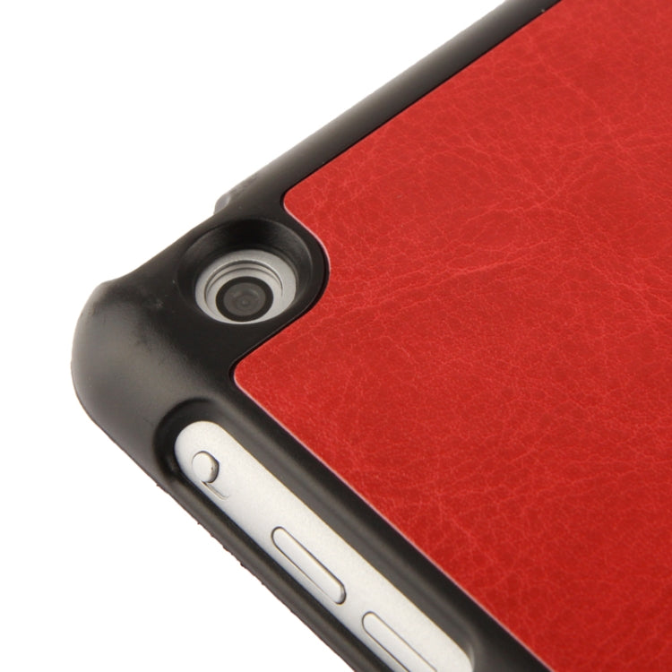 Multi-folding Crazy Horse Texture Leather Case with Holder for iPad Air