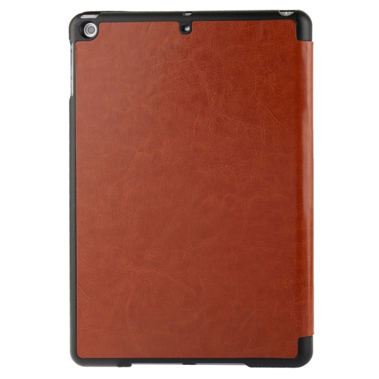 Multi-folding Crazy Horse Texture Leather Case with Holder for iPad Air
