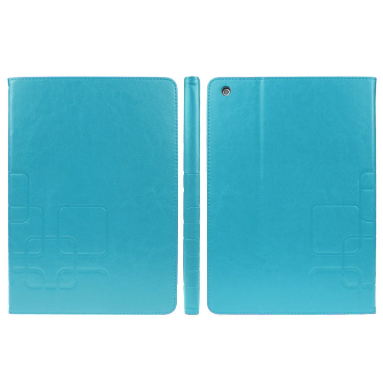 Crazy Horse Texture Embossing Pattern Protective PU Leather Case with Sleep / Wake-up Function & Credit Card Slots for iPad Air