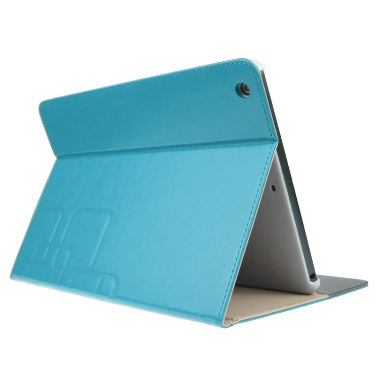 Crazy Horse Texture Embossing Pattern Protective PU Leather Case with Sleep / Wake-up Function & Credit Card Slots for iPad Air