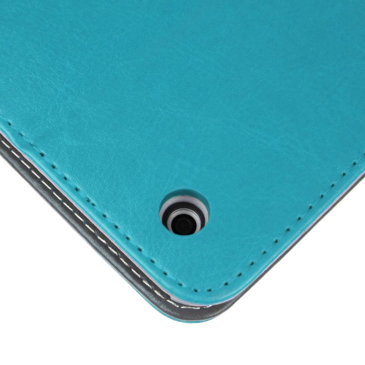 Crazy Horse Texture Embossing Pattern Protective PU Leather Case with Sleep / Wake-up Function & Credit Card Slots for iPad Air