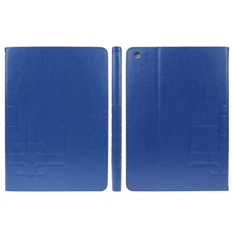 Crazy Horse Texture Embossing Pattern Protective PU Leather Case with Sleep / Wake-up Function & Credit Card Slots for iPad Air