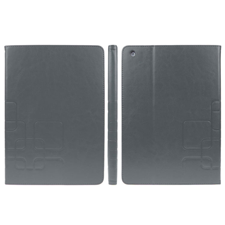 Crazy Horse Texture Embossing Pattern Protective PU Leather Case with Sleep / Wake-up Function & Credit Card Slots for iPad Air