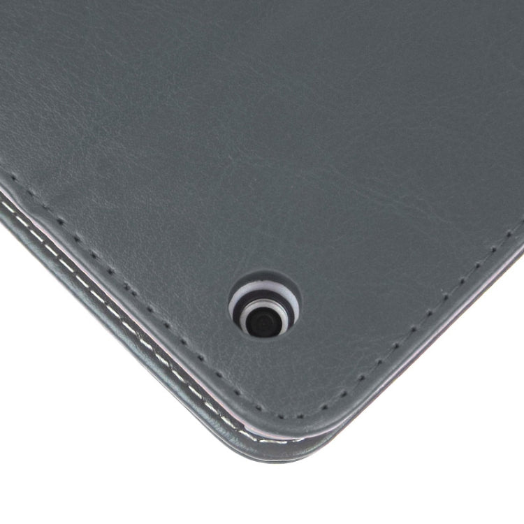 Crazy Horse Texture Embossing Pattern Protective PU Leather Case with Sleep / Wake-up Function & Credit Card Slots for iPad Air