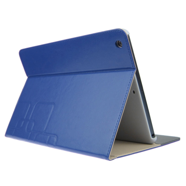 Crazy Horse Texture Embossing Pattern Protective PU Leather Case with Sleep / Wake-up Function & Credit Card Slots for iPad Air