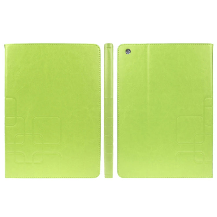Crazy Horse Texture Embossing Pattern Protective PU Leather Case with Sleep / Wake-up Function & Credit Card Slots for iPad Air