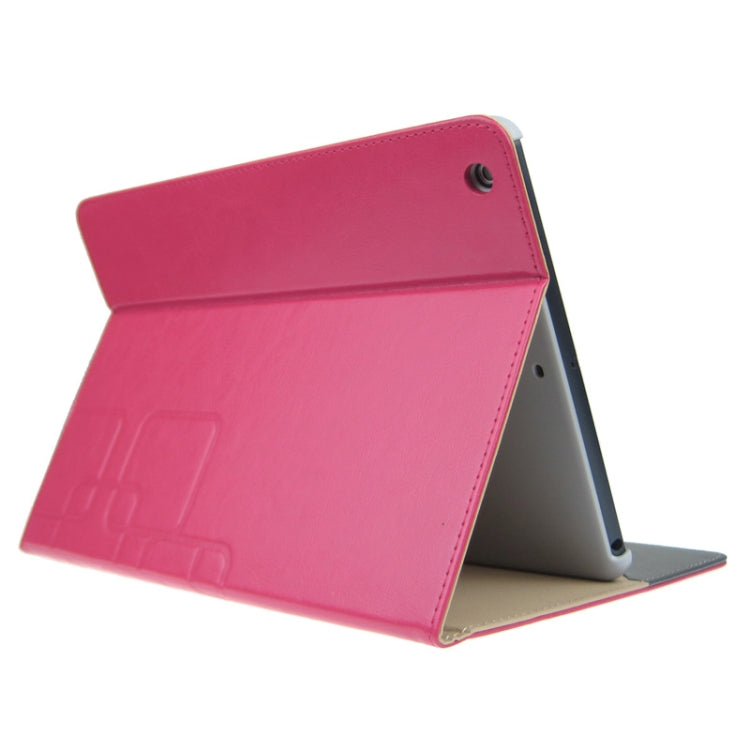 Crazy Horse Texture Embossing Pattern Protective PU Leather Case with Sleep / Wake-up Function & Credit Card Slots for iPad Air