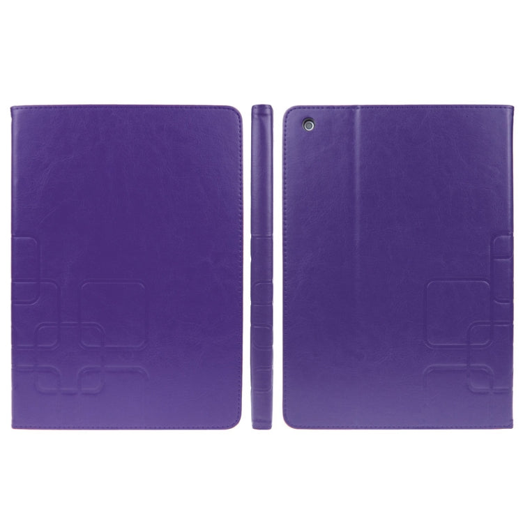 Crazy Horse Texture Embossing Pattern Protective PU Leather Case with Sleep / Wake-up Function & Credit Card Slots for iPad Air