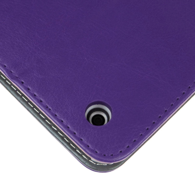 Crazy Horse Texture Embossing Pattern Protective PU Leather Case with Sleep / Wake-up Function & Credit Card Slots for iPad Air