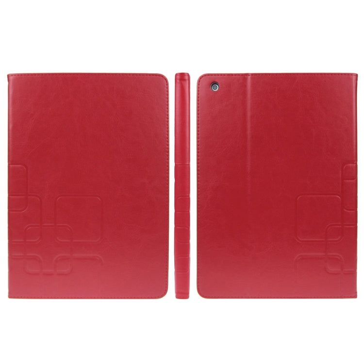Crazy Horse Texture Embossing Pattern Protective PU Leather Case with Sleep / Wake-up Function & Credit Card Slots for iPad Air