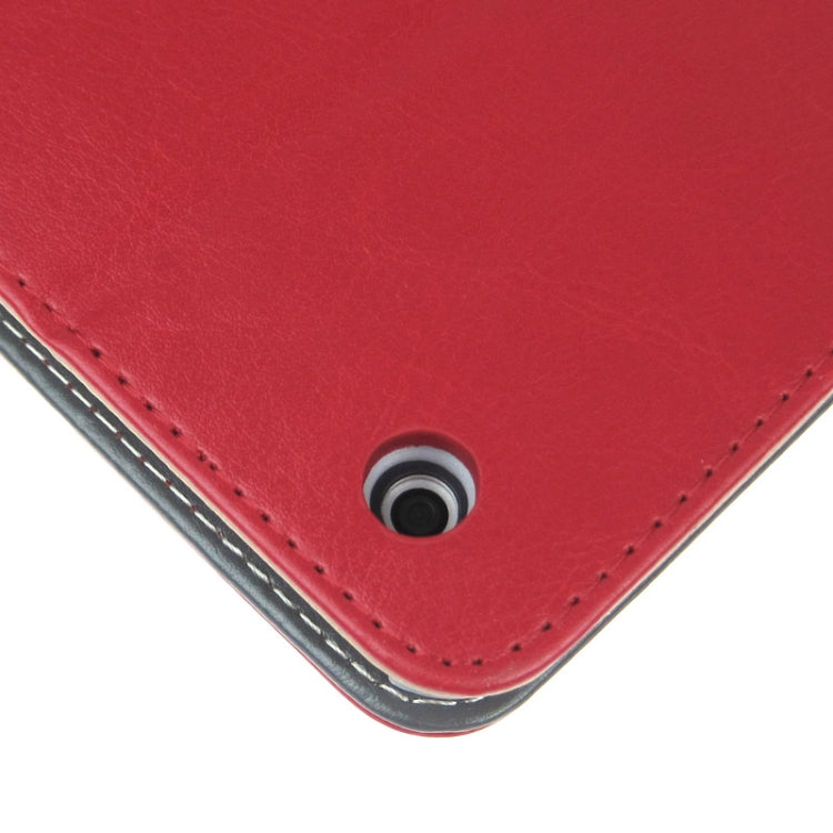 Crazy Horse Texture Embossing Pattern Protective PU Leather Case with Sleep / Wake-up Function & Credit Card Slots for iPad Air
