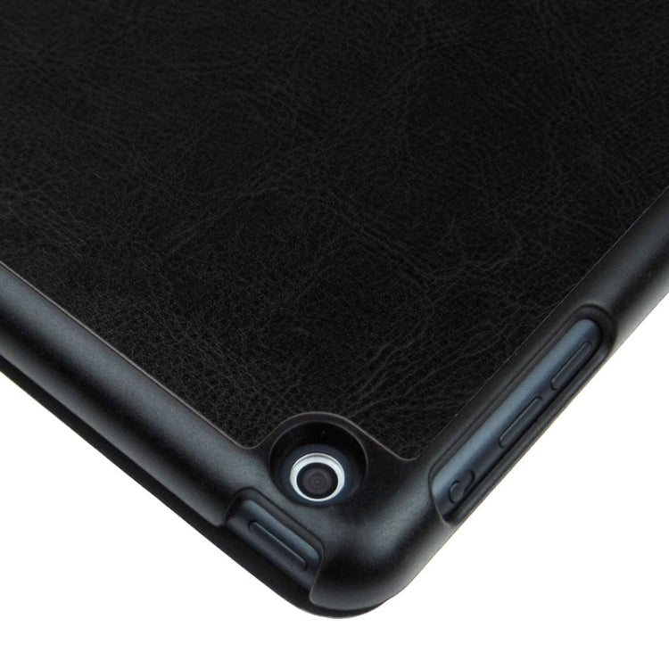 Multi-folding Crazy Horse Texture Leather Case with Holder & Sleep / Wake-up Function for iPad Air