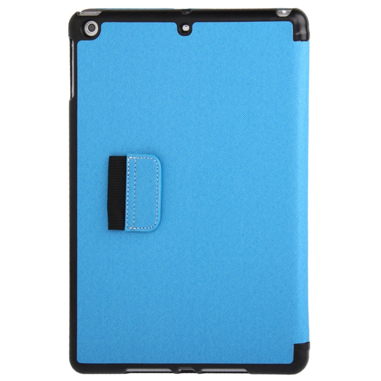 Denim Texture Leather Case with Holder & Sleep / Wake-up Function for iPad Air