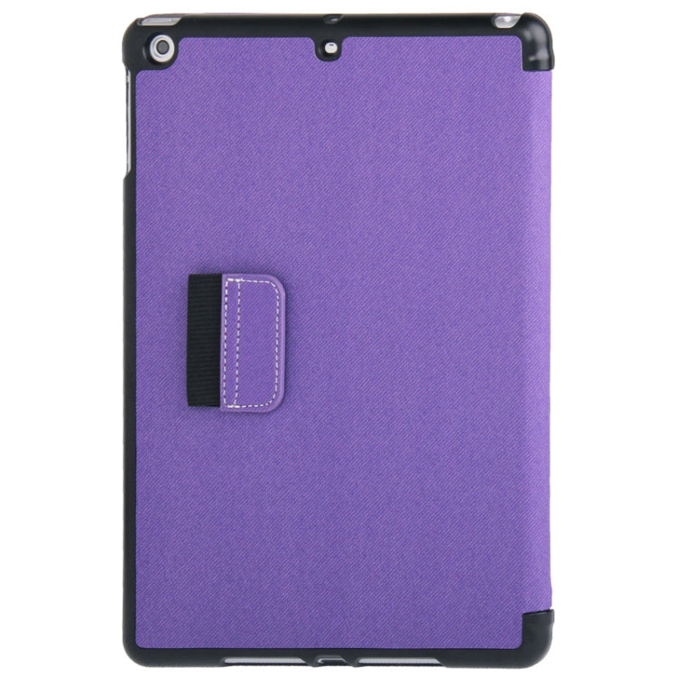 Denim Texture Leather Case with Holder & Sleep / Wake-up Function for iPad Air