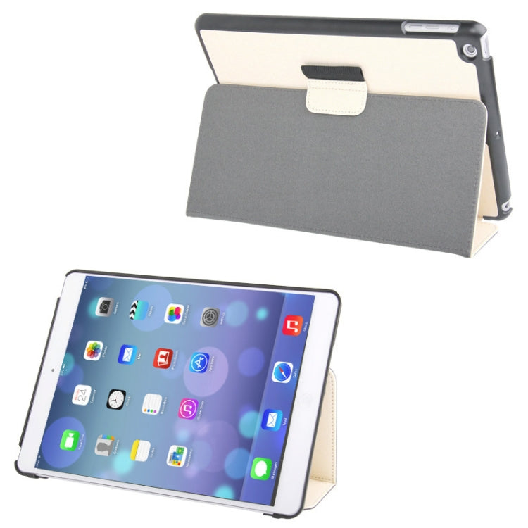 Denim Texture Leather Case with Holder & Sleep / Wake-up Function for iPad Air