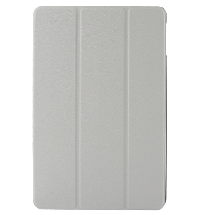 3-folding Cross Texture Leather Case with Holder & Sleep / Wake-up Function for iPad Air