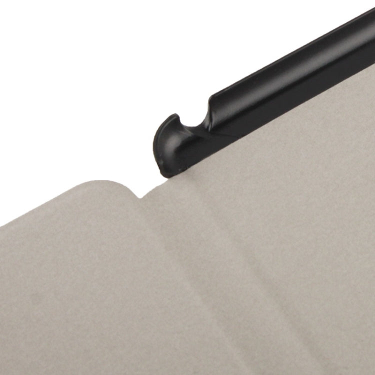 3-folding Cross Texture Leather Case with Holder & Sleep / Wake-up Function for iPad Air