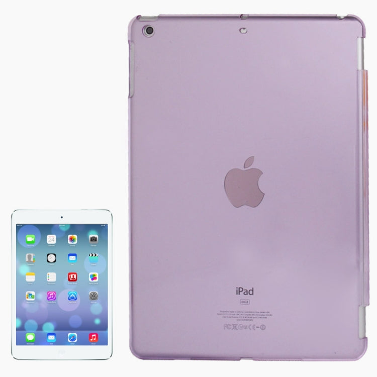 Smooth Surface Translucent Smart Cover Partner Crystal Protective Case for iPad Air