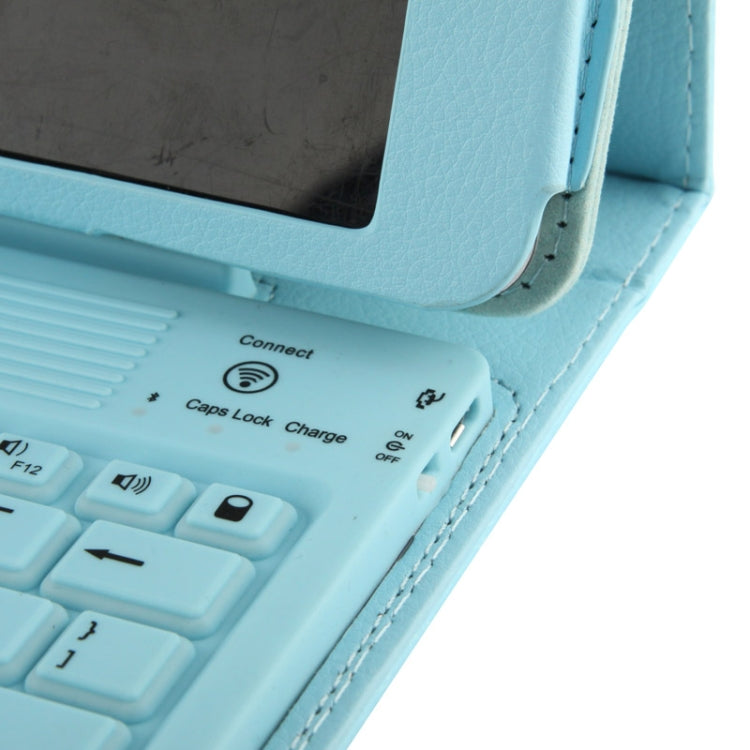 BriefTablet Case Style Litchi Texture Bluetooth 3.0 Silicone Keyboard Leather Tablet Case with Holder for iPad Air