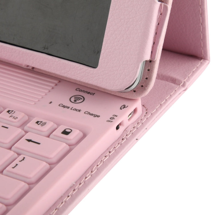 BriefTablet Case Style Litchi Texture Bluetooth 3.0 Silicone Keyboard Leather Tablet Case with Holder for iPad Air