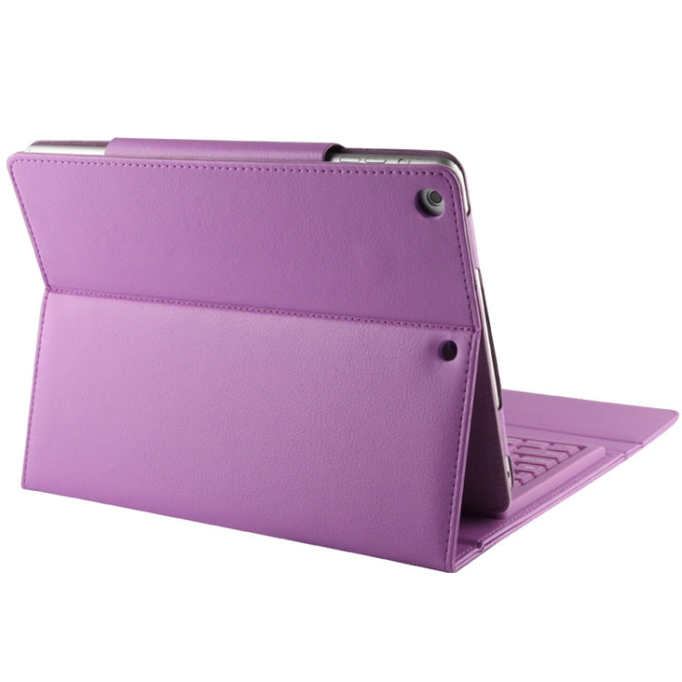 BriefTablet Case Style Litchi Texture Bluetooth 3.0 Silicone Keyboard Leather Tablet Case with Holder for iPad Air