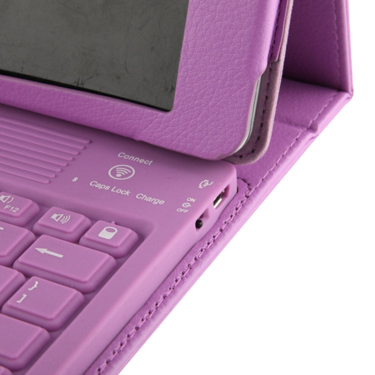 BriefTablet Case Style Litchi Texture Bluetooth 3.0 Silicone Keyboard Leather Tablet Case with Holder for iPad Air