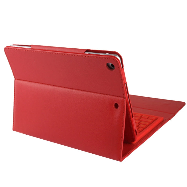 BriefTablet Case Style Litchi Texture Bluetooth 3.0 Silicone Keyboard Leather Tablet Case with Holder for iPad Air