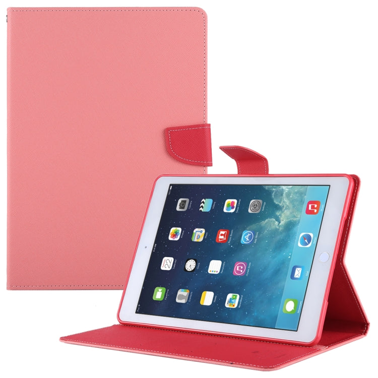 GOOSPERY FANCY DIARY for iPad Air Cross Texture Leather Case with Card Slot & Holder & Wallet