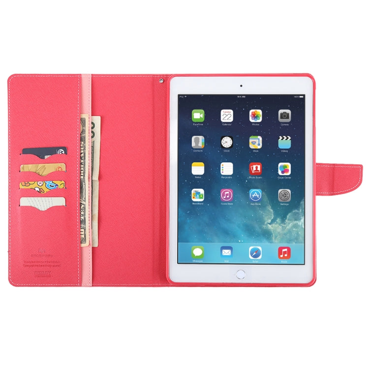 GOOSPERY FANCY DIARY for iPad Air Cross Texture Leather Case with Card Slot & Holder & Wallet
