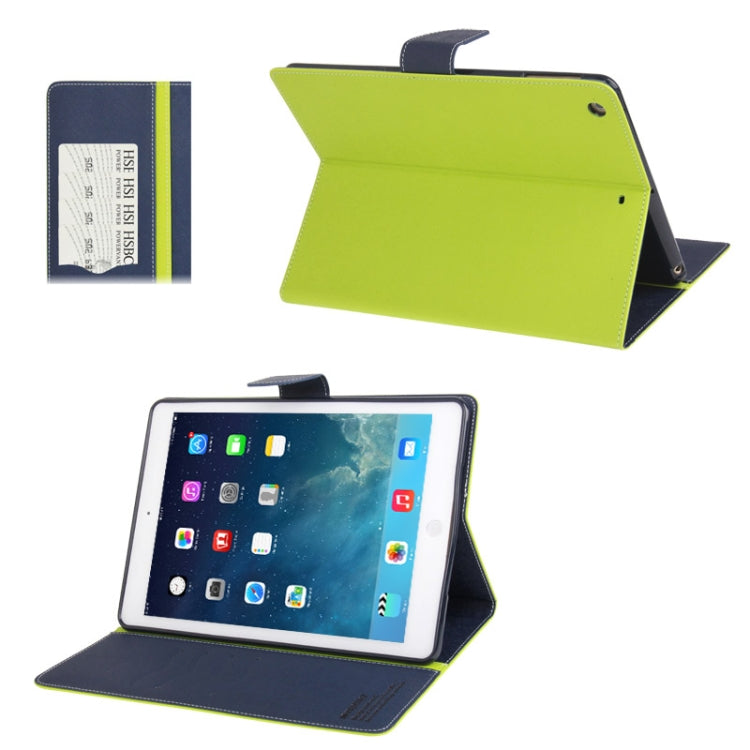 GOOSPERY FANCY DIARY for iPad Air Cross Texture Leather Case with Card Slot & Holder & Wallet