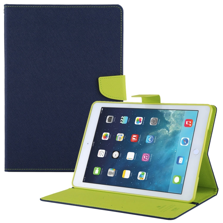 GOOSPERY FANCY DIARY for iPad Air Cross Texture Leather Case with Card Slot & Holder & Wallet